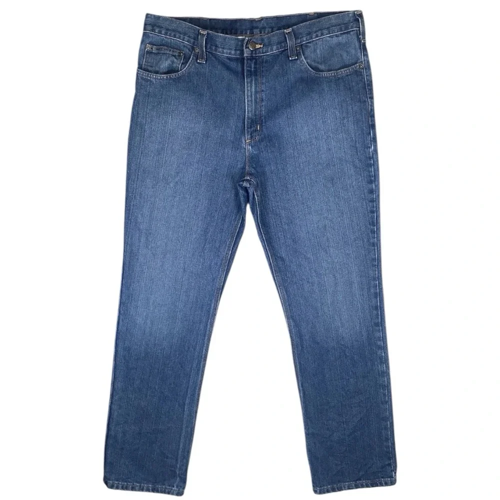Carhartt Mens Jeans 38x32 Workwear Medium Wash Traditional Fit